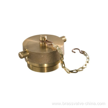 Brass Garden Hose Cap with Chain